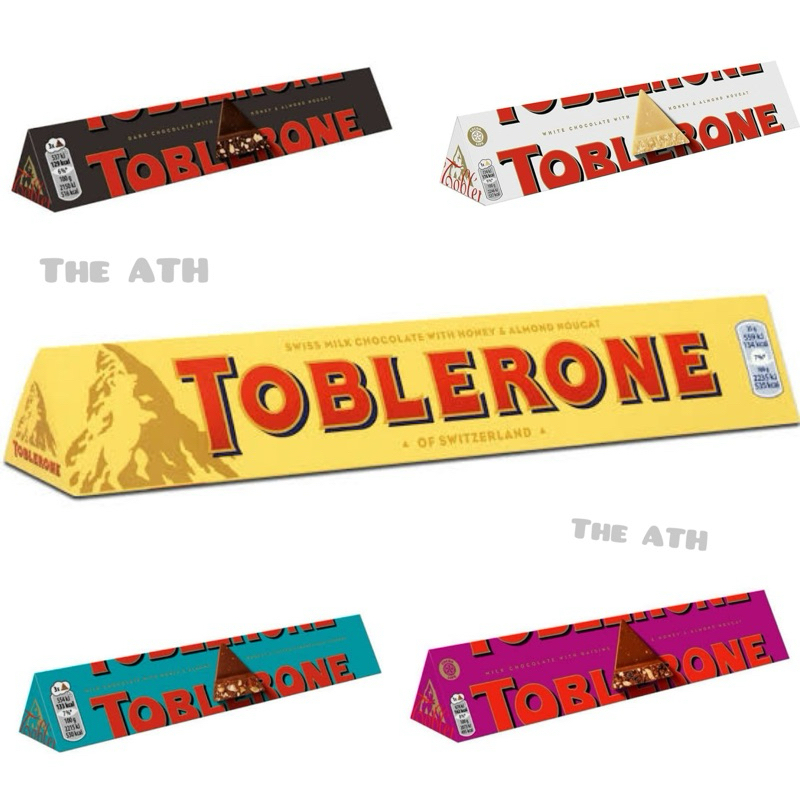 Toblerone Chocolate ท็อปเบอโรน ช็อคโกแลต 100กรัม ขนมติดบ้าน