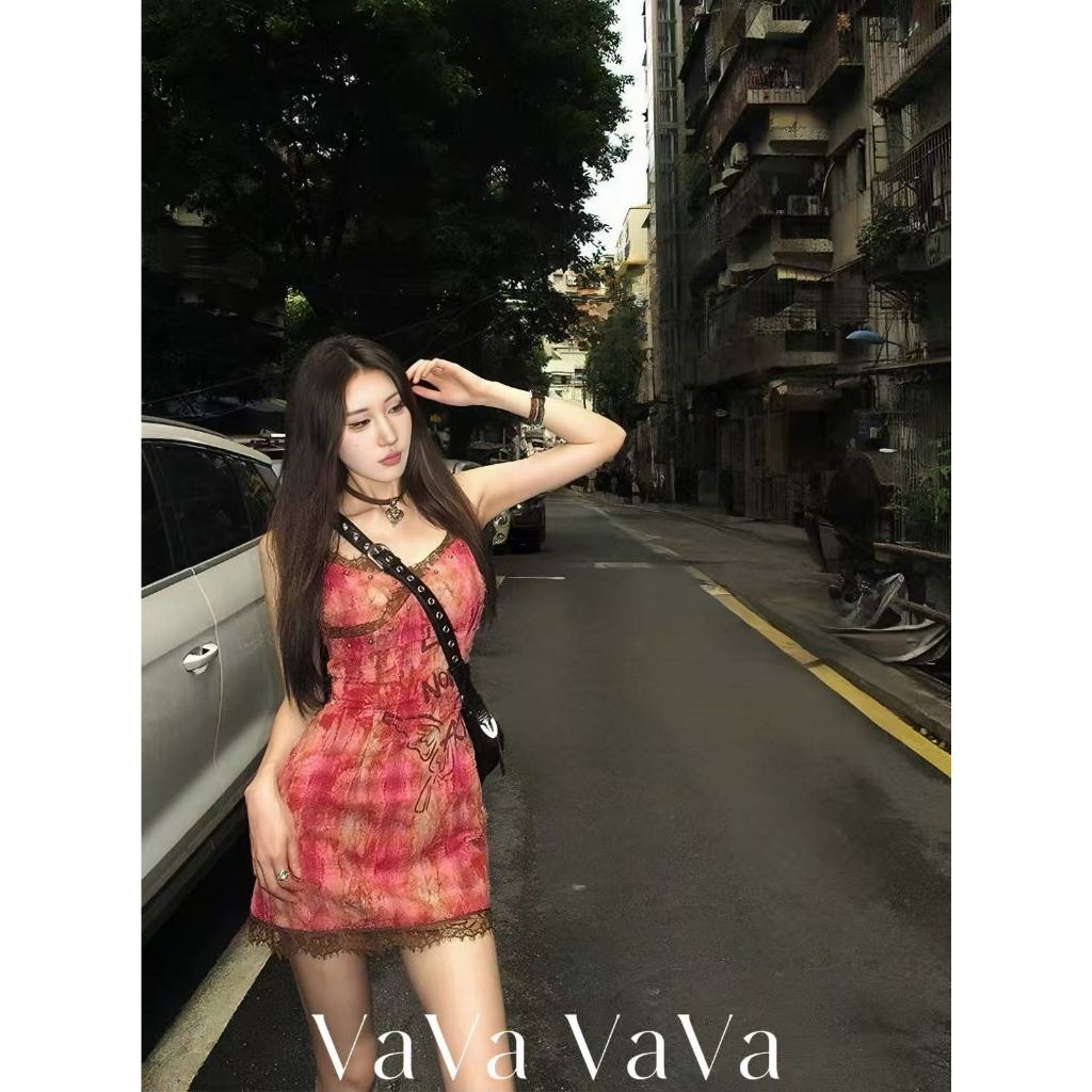 VaVa【ในสต็อก】ชุดเดรสมัดย้อมฤดูร้อน ความปรารถนาอันบริสุทธิ์ การสวมใส่รูปร่างที่เซ็กซี่และสวยงาม ราคา ถูกที่สุด ดีลบีเคเค แกลเลอรีภาพที่ 2