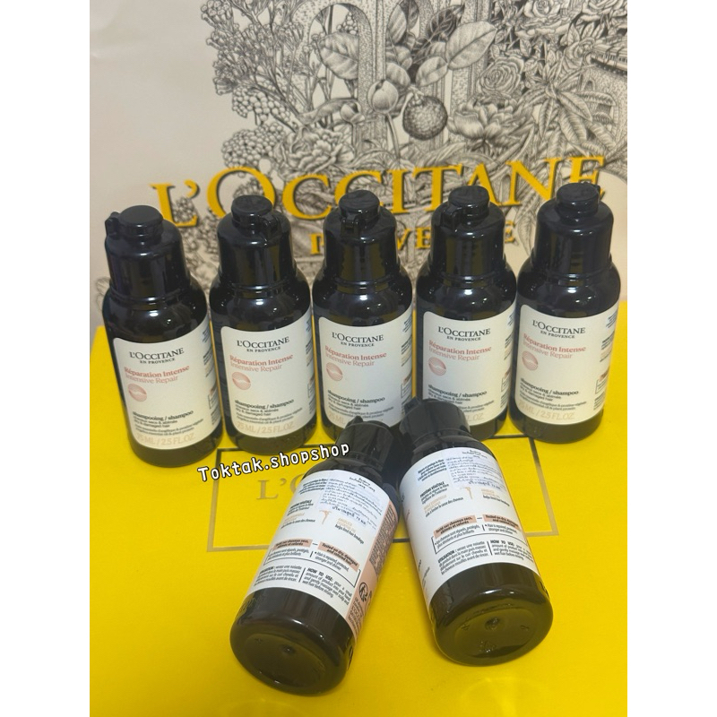แชมพูฟื้นบำรุงผม ลอคซิทาน Repair- ntensive HairCare 💆🏻‍♀️ ปกป้อง และซ่อมแซมเส้นผมที่แห้งเสีย ผ่านการทำสี 75ml🍃(ของแท้💯%)