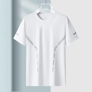 เสื้อแขนสั้น เสื้อออกกำลังกาย สำหรับผู้ชาย ใส่สบาย ระบายเหงื่อได้ดี ผ้านุ่มลื่น ยืดหยุ่นได้ดี