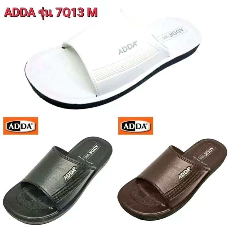 ADDA​ รุ่น 7Q13​ รองเท้าแตะ​สวมแอดด้า PU ไซส์​ : 38​ -​ 45