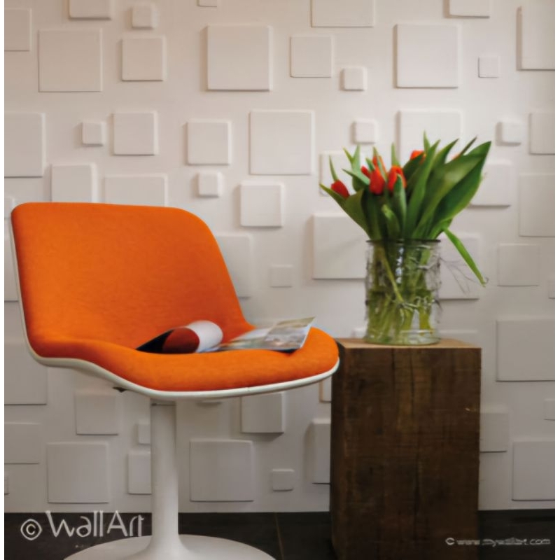 แผ่นผนัง 3D WallArt ลาย Squares