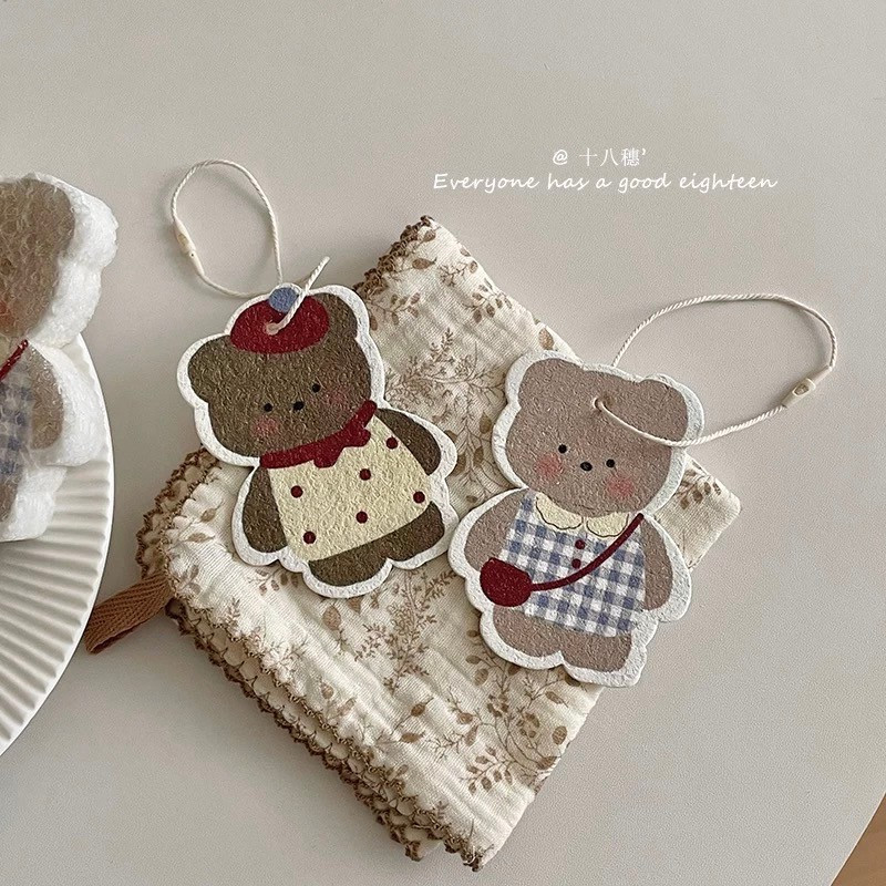 ส่งจากไทย🧸💓 ฟองน้ำล้างจาน Little Bear น้องหมีนารัก ขจัดคราบ ฟองน้ำพองตัว dishwashing sponge 60027