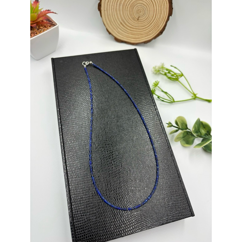 1 pc beautiful interesting natural 2 mm lapis lazuli necklace 💙💙💙