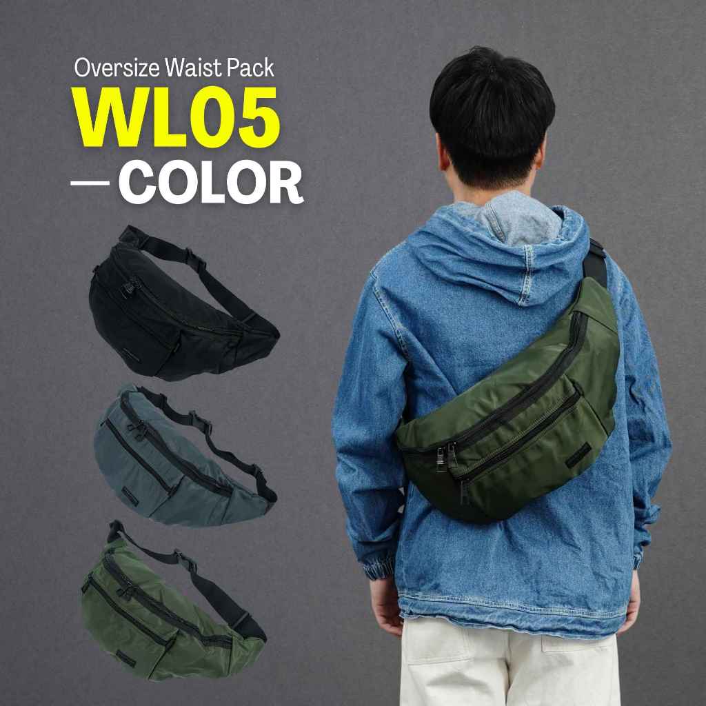 bagsbird รุ่น WL05 Oversize Waist Pack กระเป๋าคาดเอวไซส์บิ้ก ที่ความจุไม่ธรรมดา