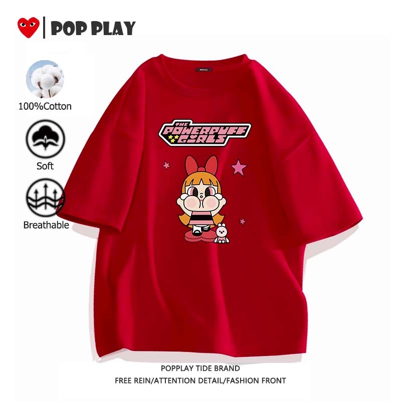 เสื้อ Popmart Molly แขนสั้น อนิเมะ หลวมและสะดวกสบาย 100% cotton คอกลม ลายพิมพ์การ์ตูนน่ารัก (ส่งเร็ว จัดส่งจากไทย) - รูปที่ 5