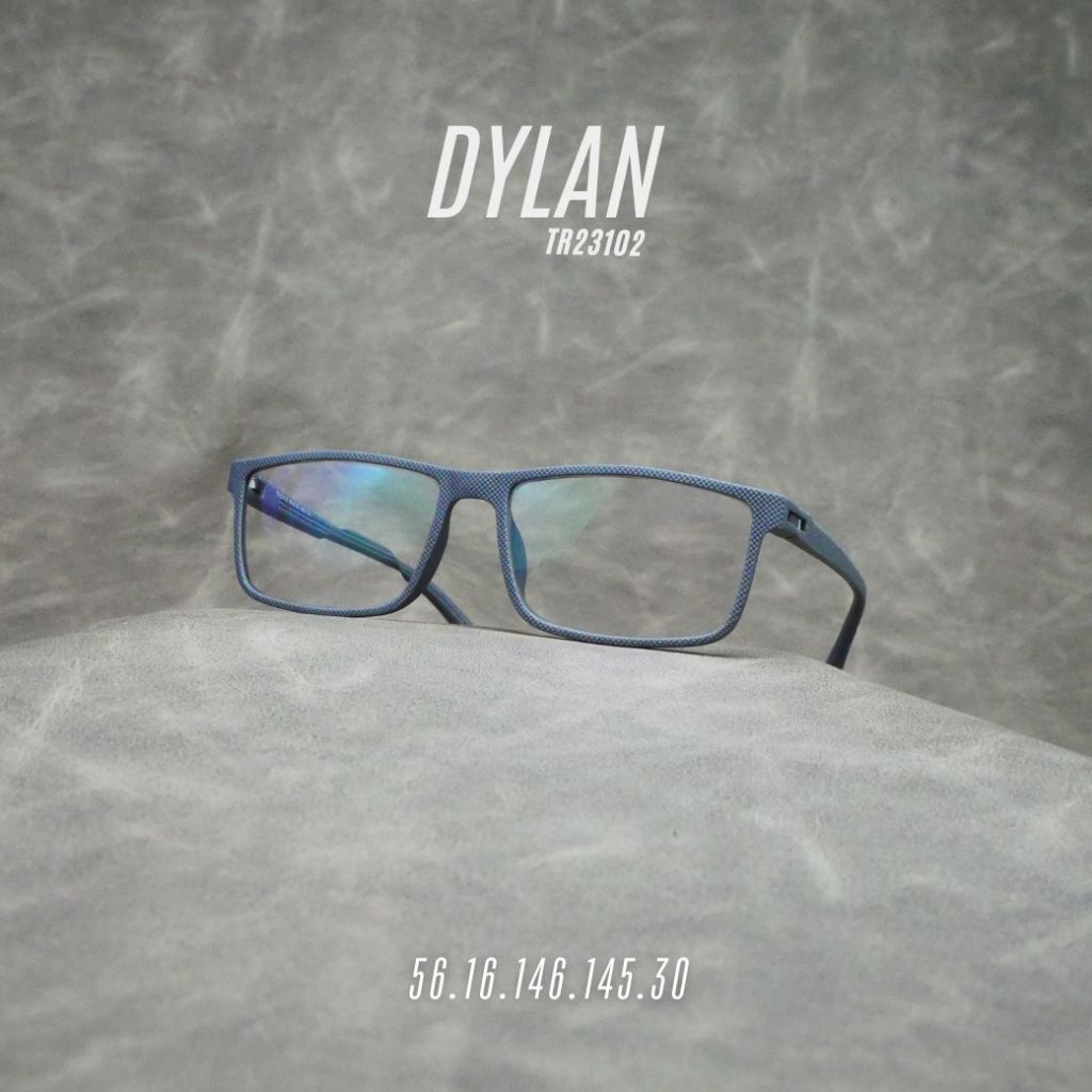 แว่นตาสายตายาวเลนส์ 2ชั้นออโต้ รุ่น Dylan ดีแลน TR23102 ในร่มเลนส์ใสออกแดดเปลี่ยนสีเทาดำ