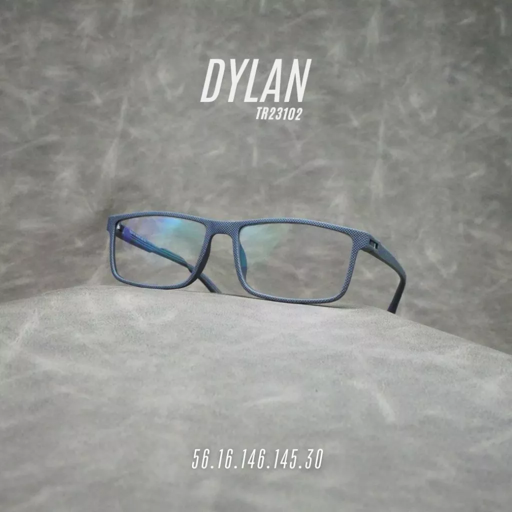 แว่นตาสายตายาวเลนส์ 2ชั้นออโต้ รุ่น Dylan ดีแลน TR23102 ในร่มเลนส์ใสออกแดดเปลี่ยนสีเทาดำ