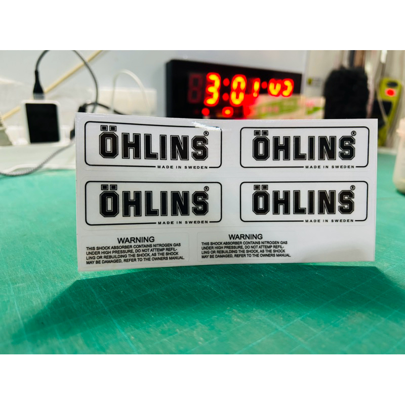 sticker OHLINS รวมชุด วอนนิ่ง – โปรปัง