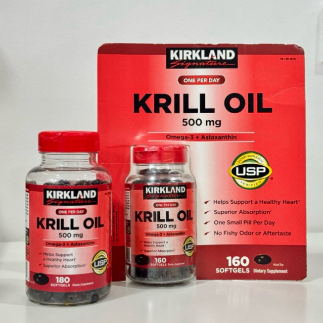Kirkland Signature Krill Oil 500 mg มี 2 ขนาด