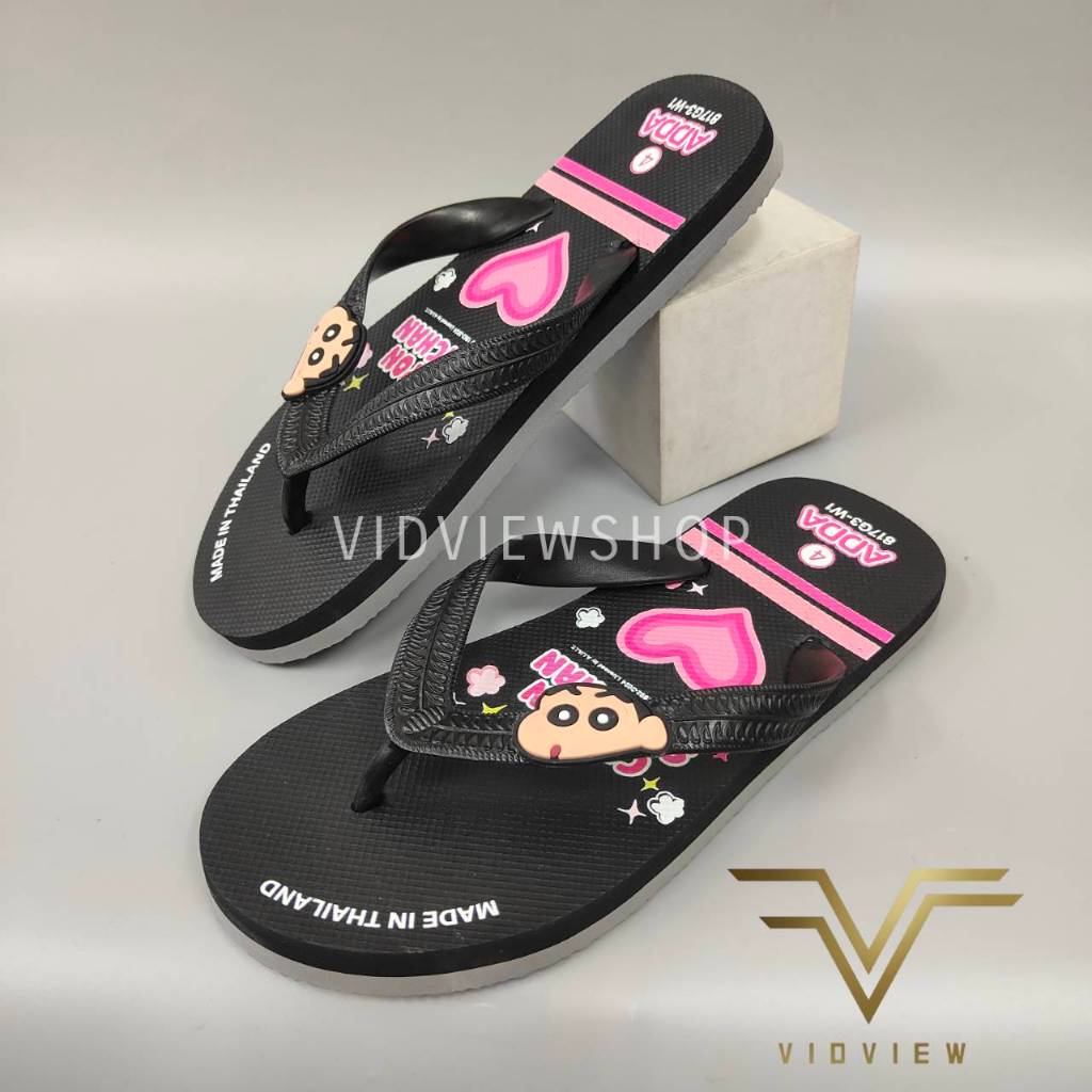 VIDVIEW !!ลดสนั่น!! รองเท้าแตะ Adda 817G3 ลายชินจัง แบบหนีบ เบอร์ 36-39 น้ำหนักเบา