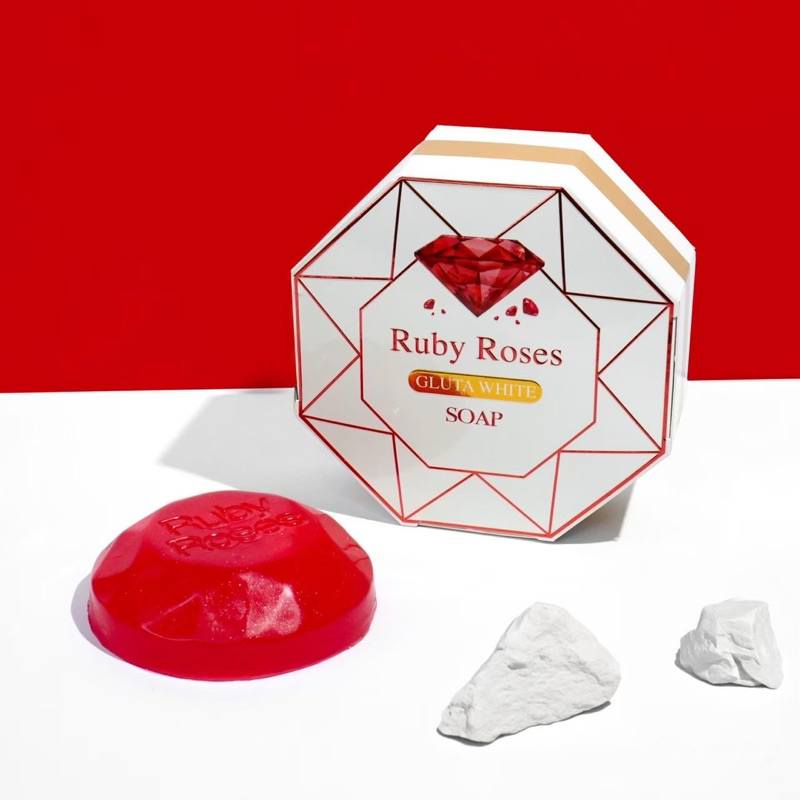 สบู่ทับทิมรับบี้โรส Ruby Rose  Gluta Soap  100กรัม