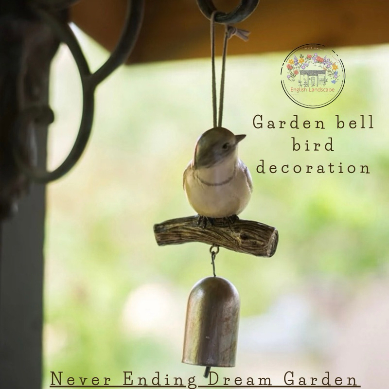 Garden bell bird decoration ระฆังรูปนก ระฆังตกแต่งสวน