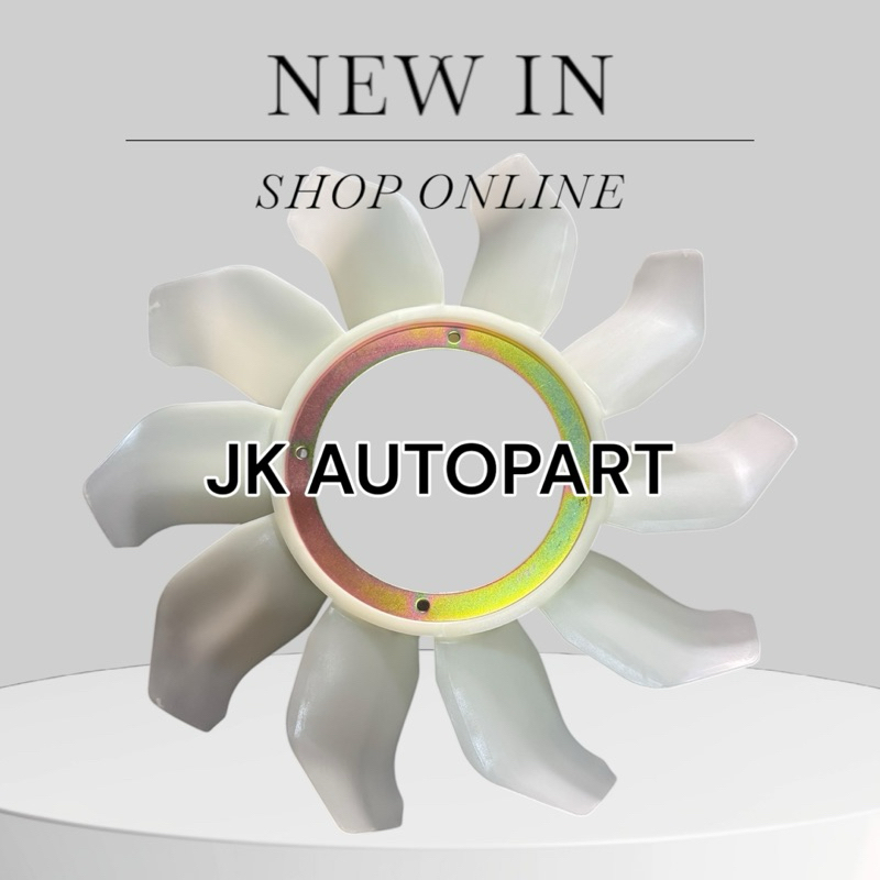 ใบพัดลมหม้อน้ำ HINO DUTRO XZU600-XZU650 110-150แรง 10ใบ อย่างดี ใช้ฟรีปั้ม/DINKP