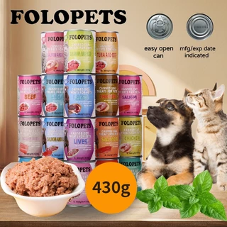 Folopets เหมาะสำหรับแมวทุกขั้นตอนกระป๋องเปียกแมวเปียกน้ำขนาด 430 g