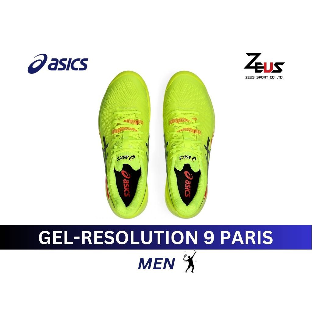 ASICS GEL-RESOLUTION 9 รองเท้าเทนนิสผู้ชาย สินค้าลิขสิทธิ์แท้ 100% [บริการส่งฟรี ทั่วประเทศ]