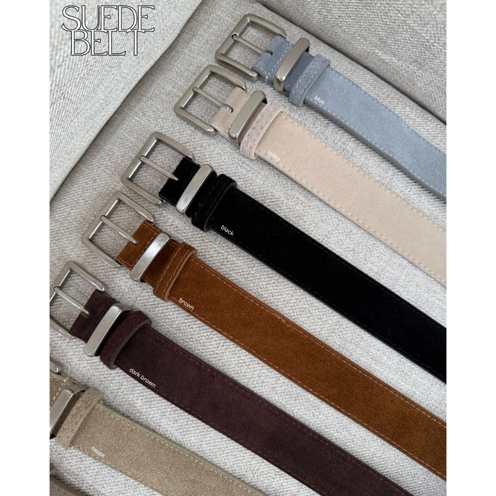 UIUI | SUEDE BELT เข็มขัดหนังกลับ