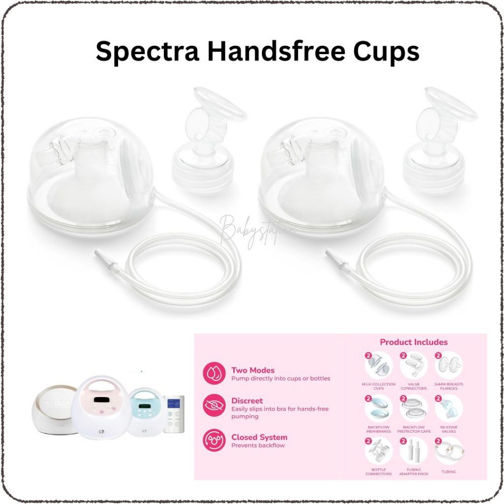 🔥กรวยปั๊มนม กรวยแฮนด์ฟรี สเปคตร้า Spectra HANDSFREE25 , 28 มม. (กล่องละ) บรรจุ 1 คู่