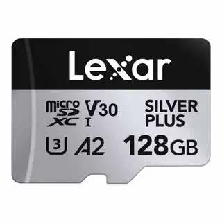 128 GB MICRO SD CARD (ไมโครเอสดีการ์ด) LEXAR PROFESSIONAL SILVER PLUS (LMSSIPL128G)