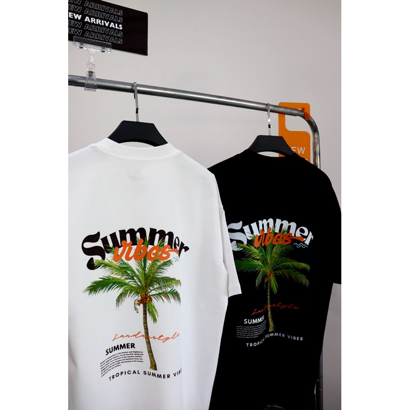 Sandan Oversize T-Shirt Cotton100% (เสื้อยืดทรง Oversize ของแท้) ลาย SUMMER