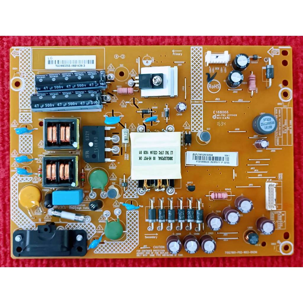 เพาเวอร์ซัพพลายทีวี LG รุ่น 32LH500D พาสบอร์ด 715G7801-P02-W03-0H2M