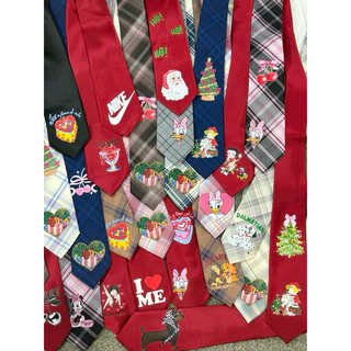 พร้อมส่ง - เนคไทลายการ์ตูน DIY แบบผูกเอง necktie
