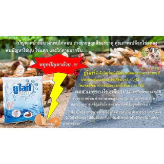 ยูไลท์(ULITE) อิเล็กโตรไลท์เข้มข้น สำหรับสัตว์ทุกชนิด ถูกที่สุด‼️