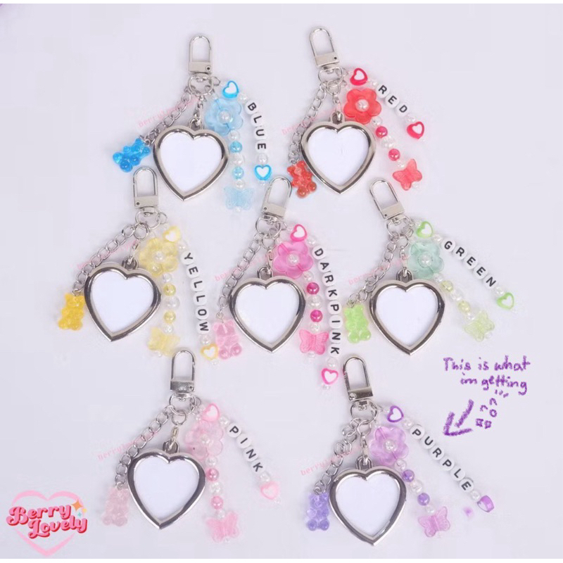 keychain heart custom