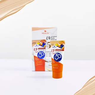 Meilin Sunblock Foundation SPF 50+ PA++++ ครีมกันแดด ผสมรองพื้น เมลิน ซันบล็อค ฟาวเดชั่น ( มีปริมาณ 12 / 30 กรัม)