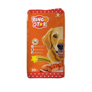 บิงโกสตาร์ สุนัขโต 3 มิกซ์ รสแซลมอนรมควัน 20 KG
