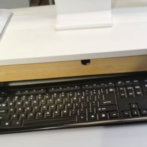 IKEA​ แท้​ค่ะ​ ​ELLOVEN เอลโลเวน ชั้นวางจอคอมพร้อมลิ้นชักเก็บของ, ขาว, แอนทราไซต์