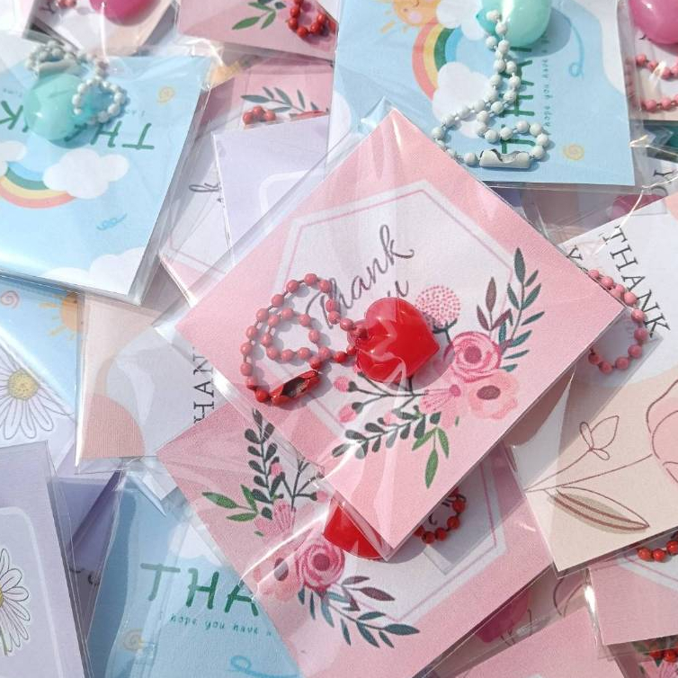 พวงกุญแจหัวใจ ของขวัญขอบคุณลูกค้า ของชำรวย Thank You ของแถมลูกค้า ของขวัญปัจฉิม ของแถมจีบลูกค้า