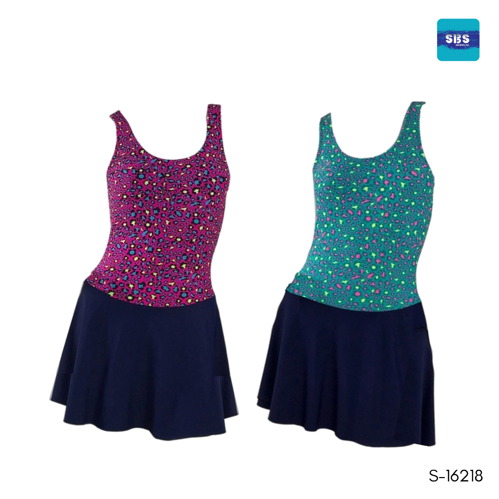 ชุดว่ายน้ำวันพีชผู้หญิงแบบกระโปรง | SBS SWIMWEAR | S-16218