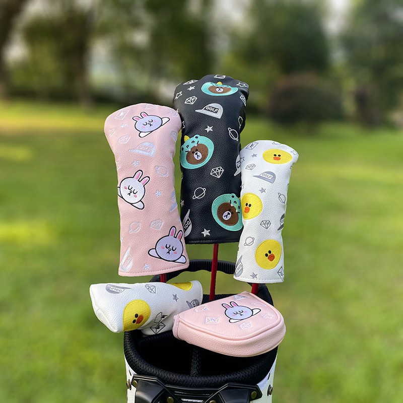 PGM GOLF SHOP Cover Line Friend หัวไม้ 1 3 5 UT Putter O L หนังPU คุณภาพดี รหัสสินค้า CVF001