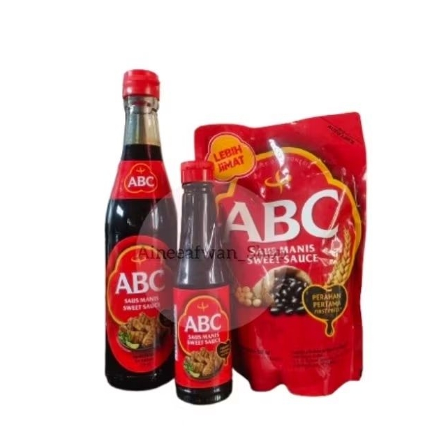 ABC sweet sauce ซอสหวาน(ฮาลาล)132 มล./ 320 มล.และ 500 มล.