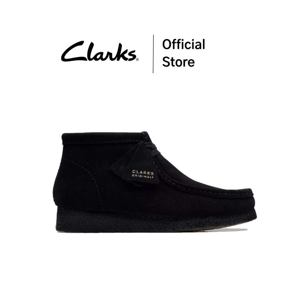 Clarks รุ่น WALLABEE BOOT สี BLACK SUEDE รองเท้าผู้ชาย รองเท้า SNEAKER(รองเท้าสนีกเกอร์) หนังกลับ คุณภาพดีนุ่มใส่สบาย