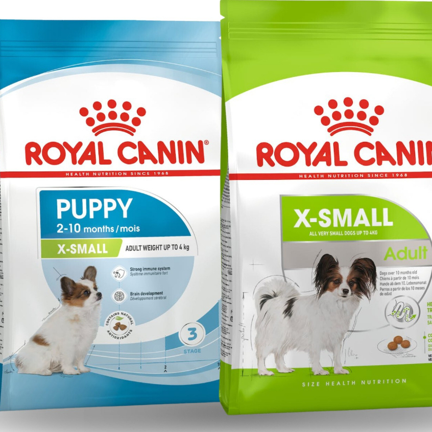 Royal Canin X-Small Puppy ขนาด 1.5kg  Small & Adult สำหรับสุนัขพันธุ์จิ๋ว