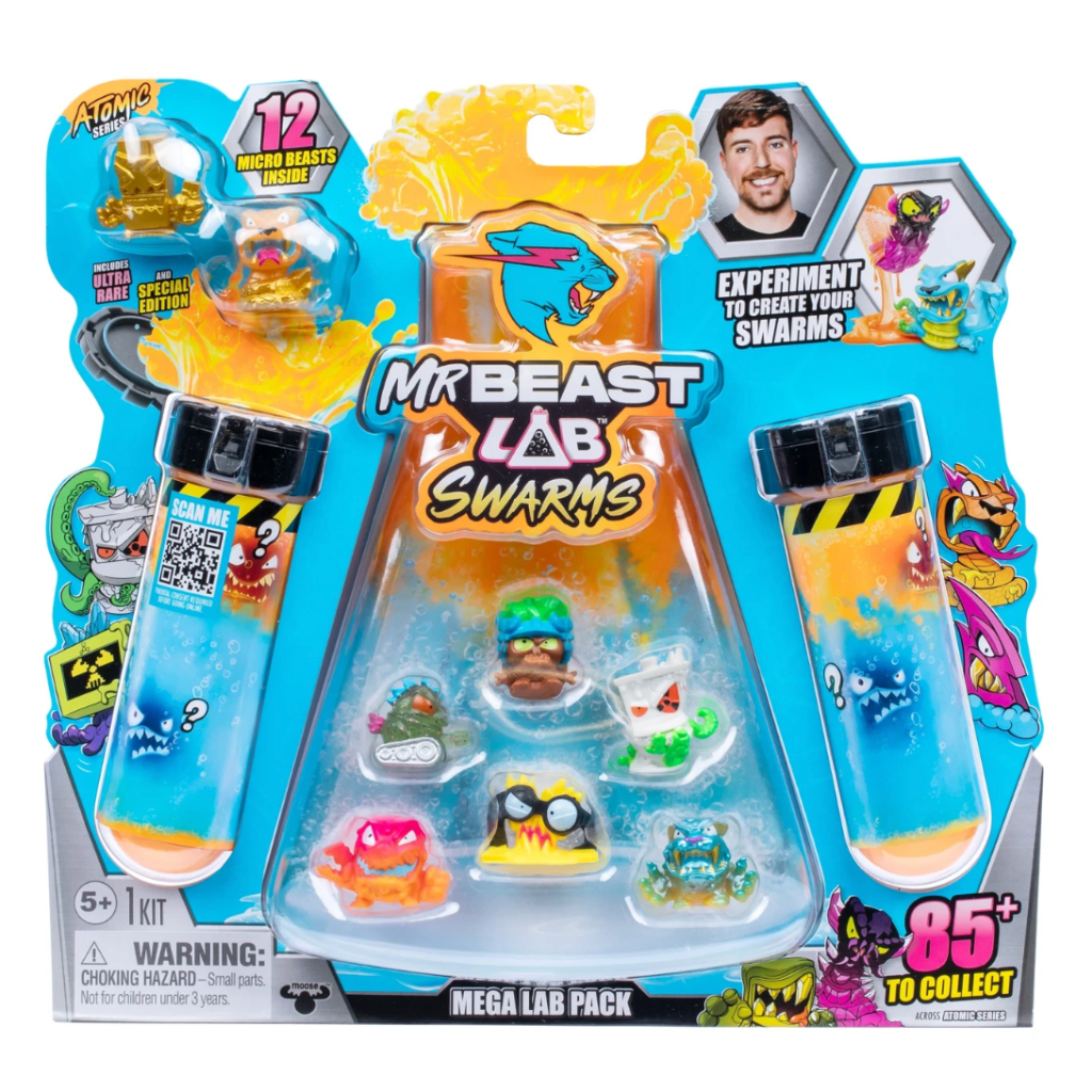 มิสเตอร์บีส MrBeast Lab Swarms Test Tube ในแพคจะมีปีศาจถึง 12 ตัว!! ให้ได้ลุ้นกัน Set คุ้มสุดๆ