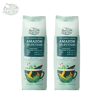 [ยกคู่ถูกกว่า] Café Amazon คาเฟ่ อเมซอน เมล็ดกาแฟแท้คั่ว 2 ถุง (250g./ถุง)