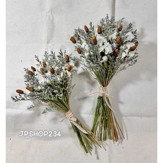 JPCraft🌻-ช่อดอกไม้แห้ง ช่อรวมสเตติส เเคสเปีย กระถินทุ่ง ช่อดอกไม้จริง เก็บได้นาน(F12)