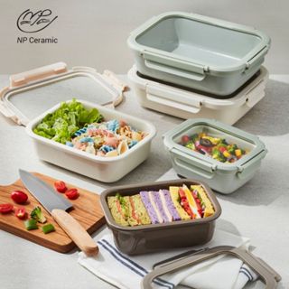 [ ลดสูงสุด 50% ] NP Ceramic กล่องใส่อาหารเซรามิค สีพาสเทล ทน…