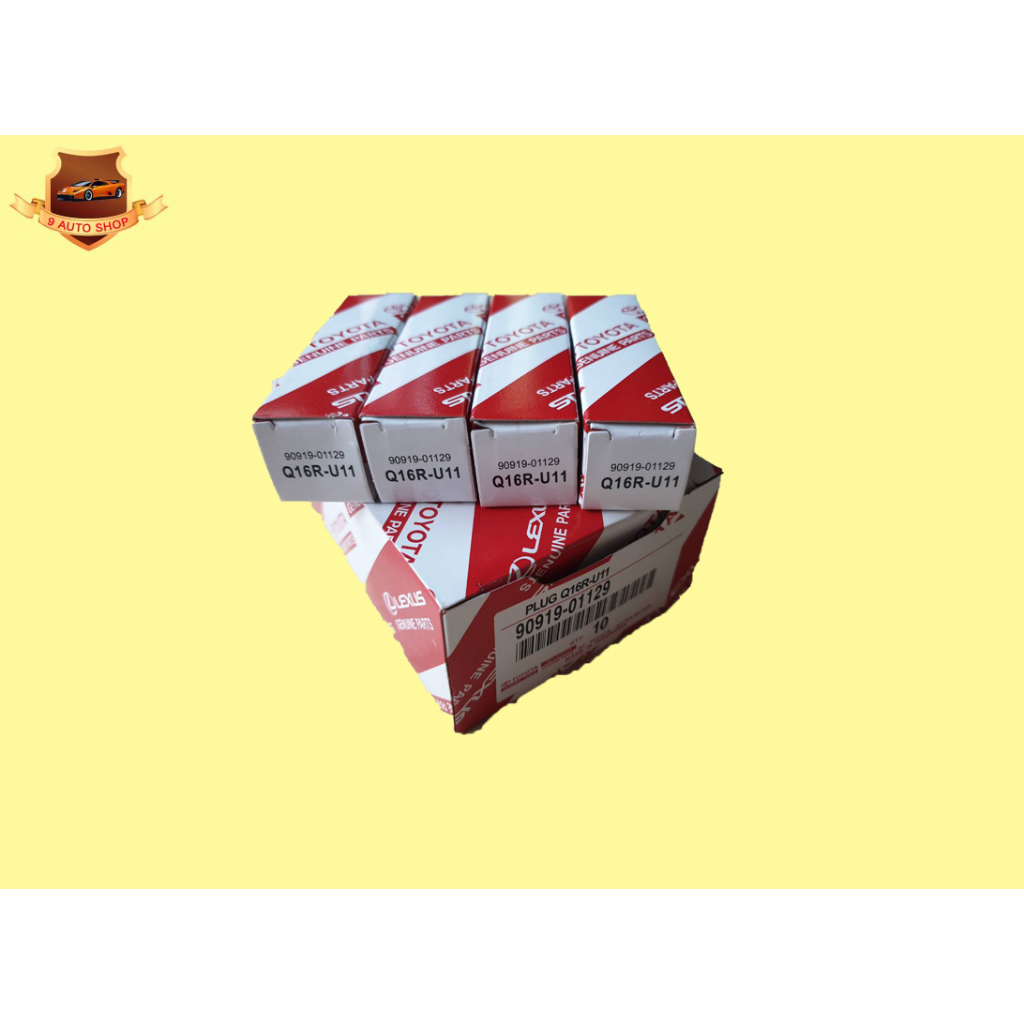 หัวเทียน Q16RU11 AE100,AE110,SOLUNA,VIOS,ยาริส,ALTIS 1600,18001JZ,2JZ แท้ๆเบิกห้าง (4หัว 1ชุด) ราคาช