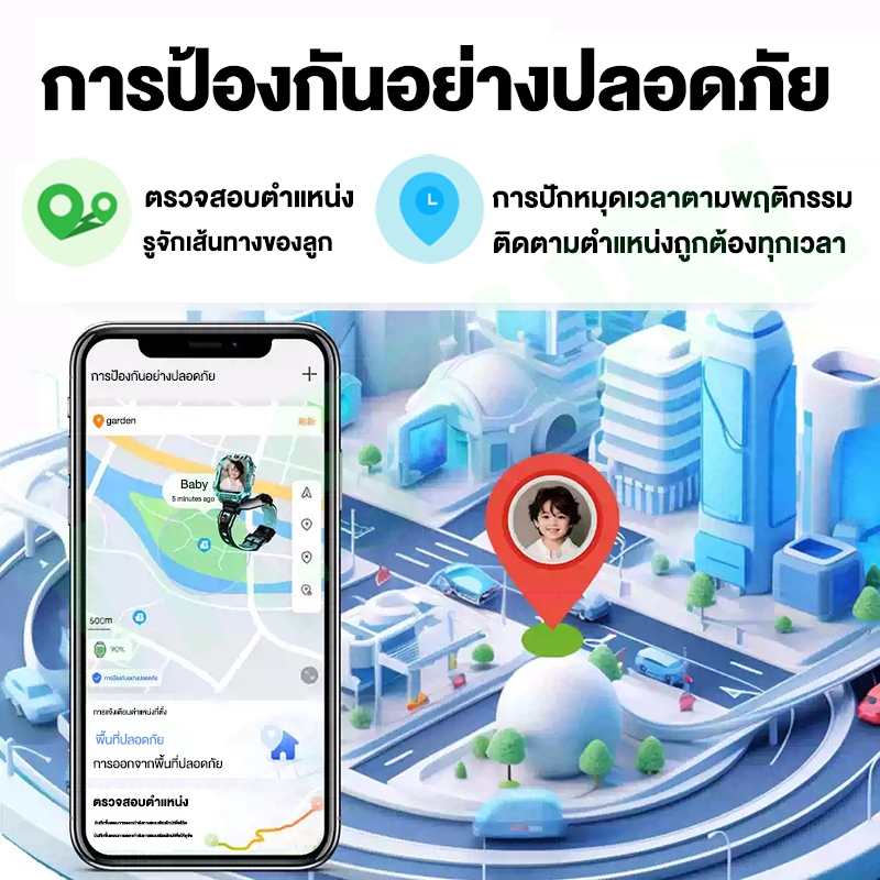 💕สปอตกรุงเทพฯ💕นาฬิกาเด็ก เมนูไทย Q12/Q19 สมาทวอช นาฬิกาข้อมือ ใส่ซิมได้ โทรเข้า-ออกติดตามตำแหน่ง นาฬิกากันเด็กหาย