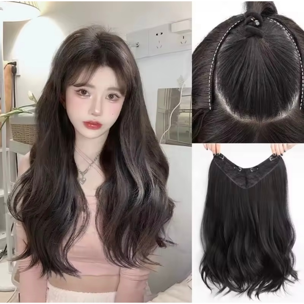 GiGi (พร้อมส่ง) แฮร์พีชแบบกิ๊ฟ วิกผมผู้หญิง วิกผมลอน แพลอนคลาย ลอนปลาย เข้ารูปกับทรงศรีษะ รอบหัว เป็นธรรมชาติ
