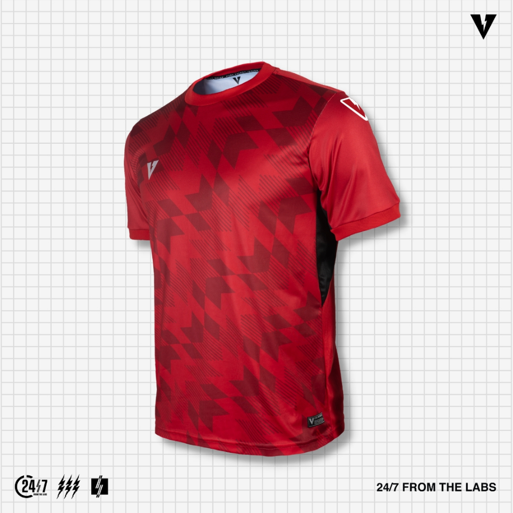 VOLT VECTOR 001 TEAMWEAR CLASSIC RED เสื้อฟุตบอล ออกกำลังกาย สีแดง