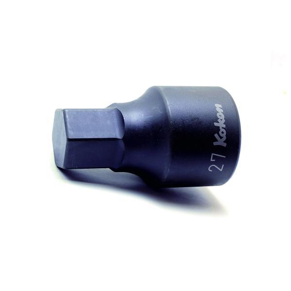 KOKEN  8012M-80 บล็อกหกเหลี่ยมเดือยโผล่ดำ 1 นิ้ว เบอร์ 17 - 36 มม โคเค่น