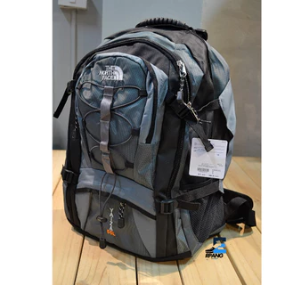 กระเป๋าเป้ กระเป๋า"TNF"สะพายหลังใส่สัมภาระ สีเทาคาดดำขนาด 55L สินค้ามีพร้อมส่ง