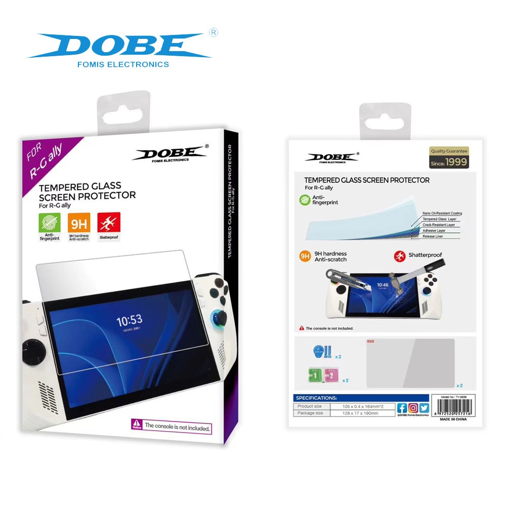 ROG-Ally / X ( DOBE ยี่ห้อนี้รับประกันคุณภาพ)ฟิล์มกระจกกันรอยคุณภาพดี ROG-Ally glass HD tempered GLASS ชุด 2 ชิ้น