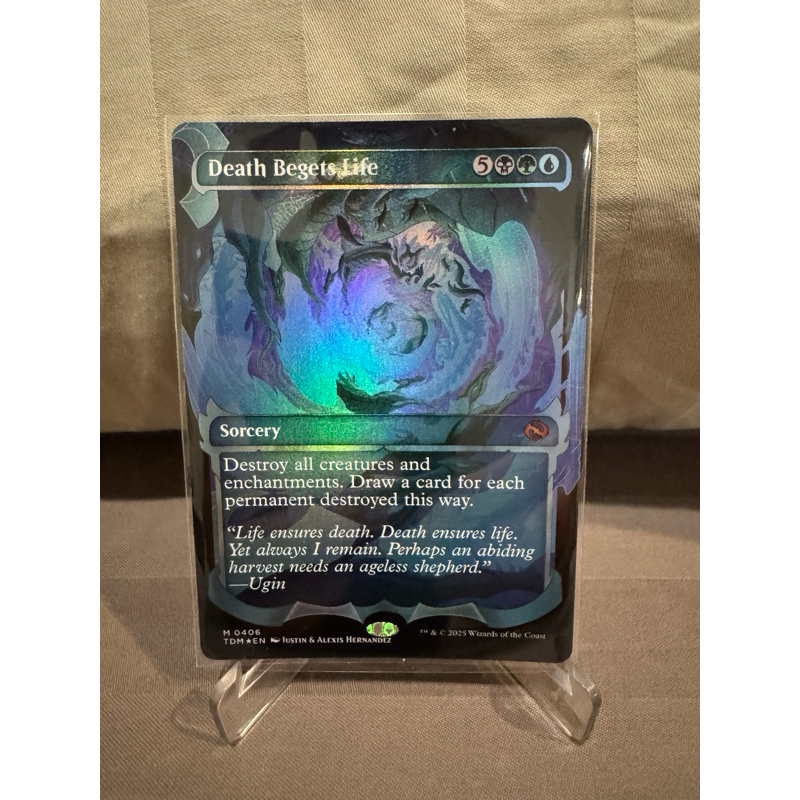 MTG Tarkir: Dragonstorm Variants Foil: Death Begets Life (0406 - Ghostfire Showcase)
