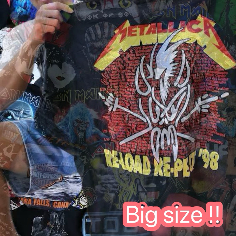 เสื้อโอเวอร์ไซส์ เกรดB-AAA วง 90 (2XLขึ้นไป) วินเทจ มือสอง สไตล์ Hippop USAเลือกไซร์ได้ เลือกเกรดได้